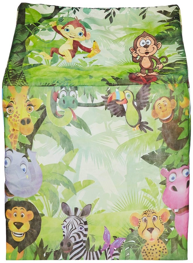 Smart Picks Kid Jungle Themed Tent House with Led Lights,Light Weight,No Tools Required (Size:95 * 75 * 107Cm) - Image 2